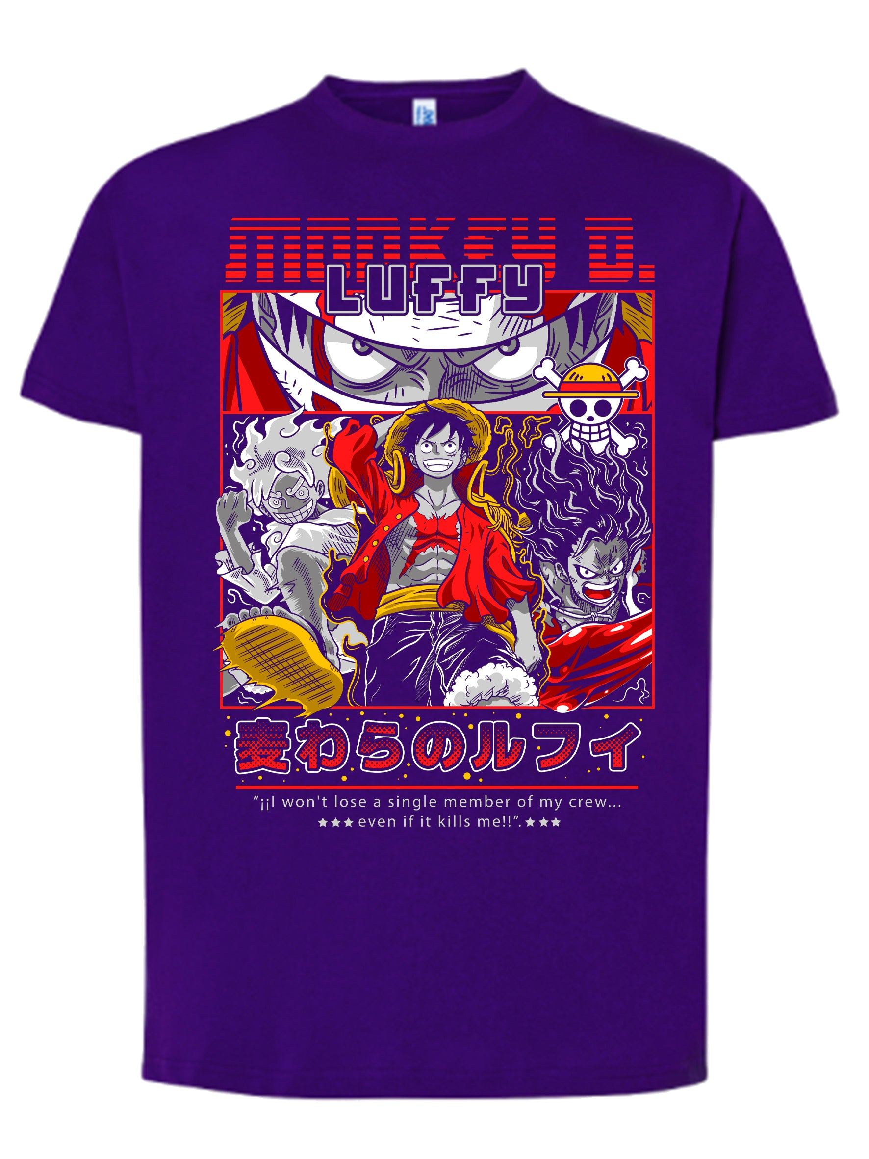 Camiseta Monkey D. Luffy – Diseño épico anime | FrikiCanarias