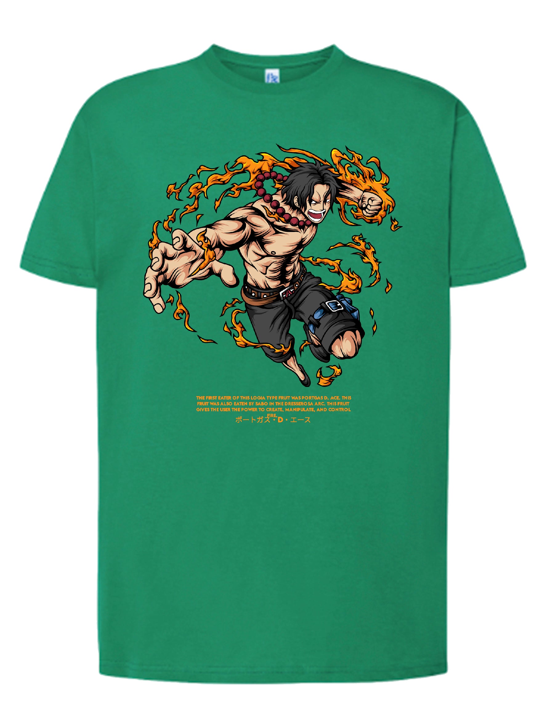 Camiseta Portgas D. Ace – Diseño anime fuego | FrikiCanarias