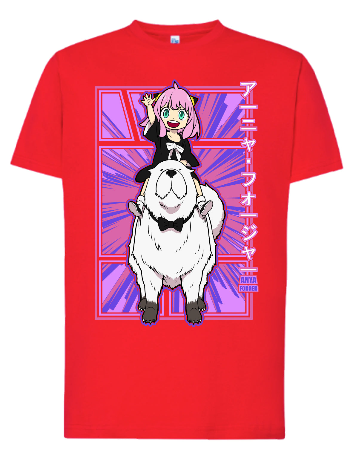 Camiseta Anya & Bond Rosa – Spy x Family | FrikiCanarias