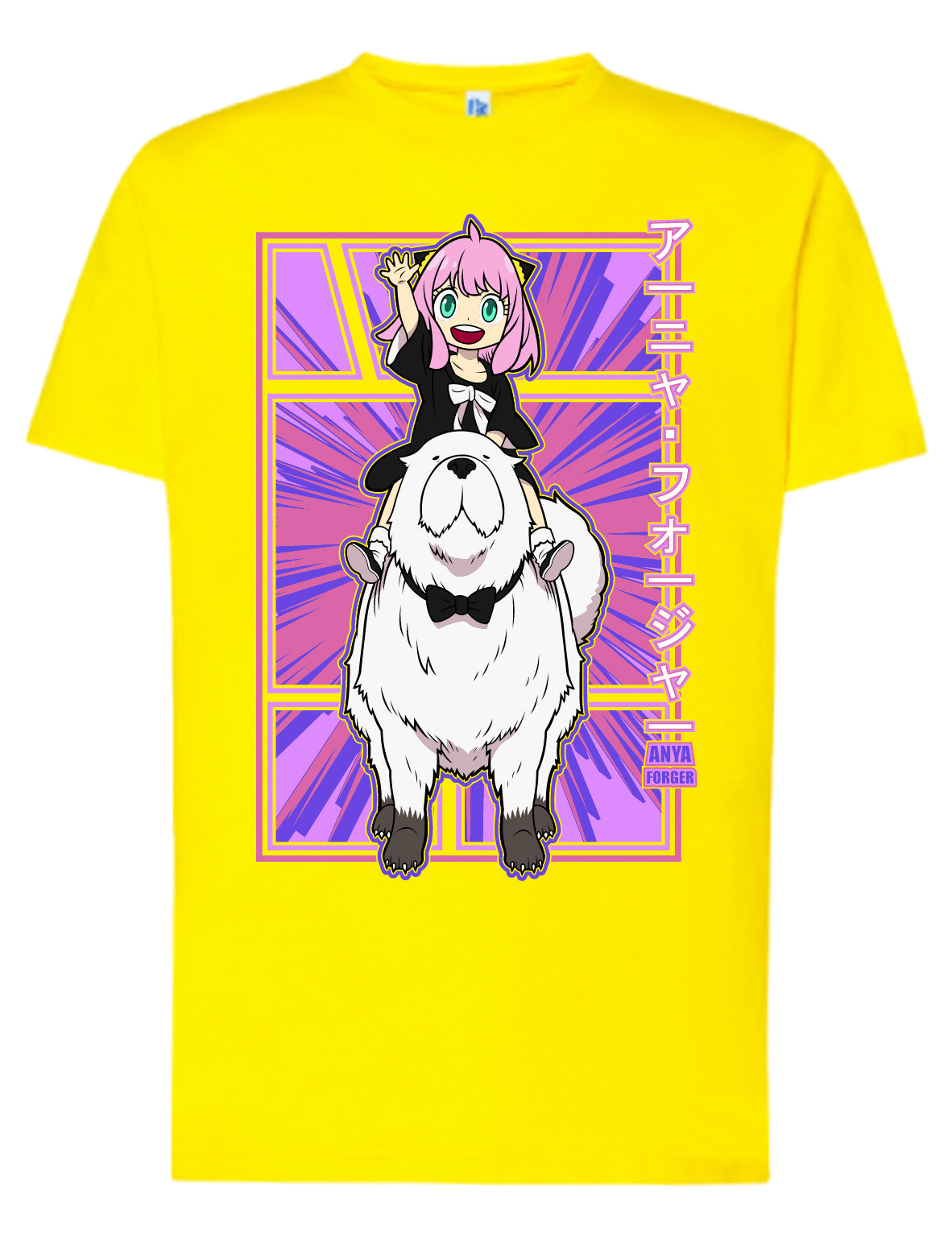 Camiseta Anya & Bond Rosa – Spy x Family | FrikiCanarias