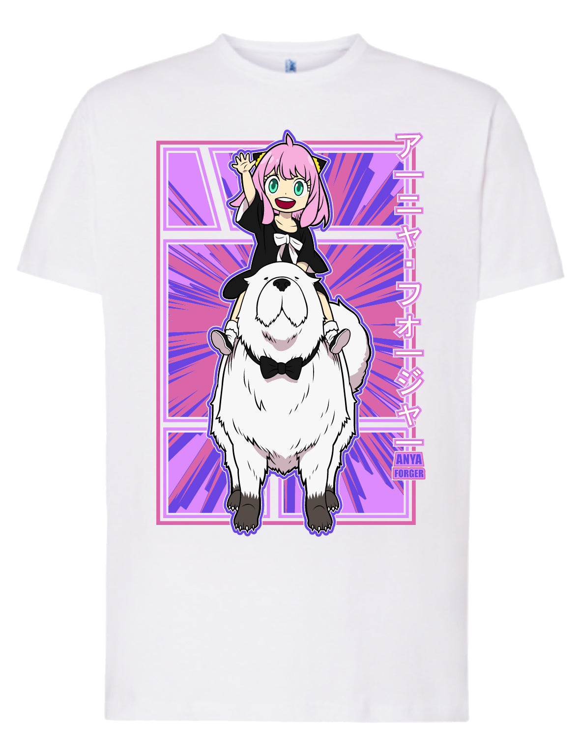 Camiseta Anya & Bond Rosa – Spy x Family | FrikiCanarias