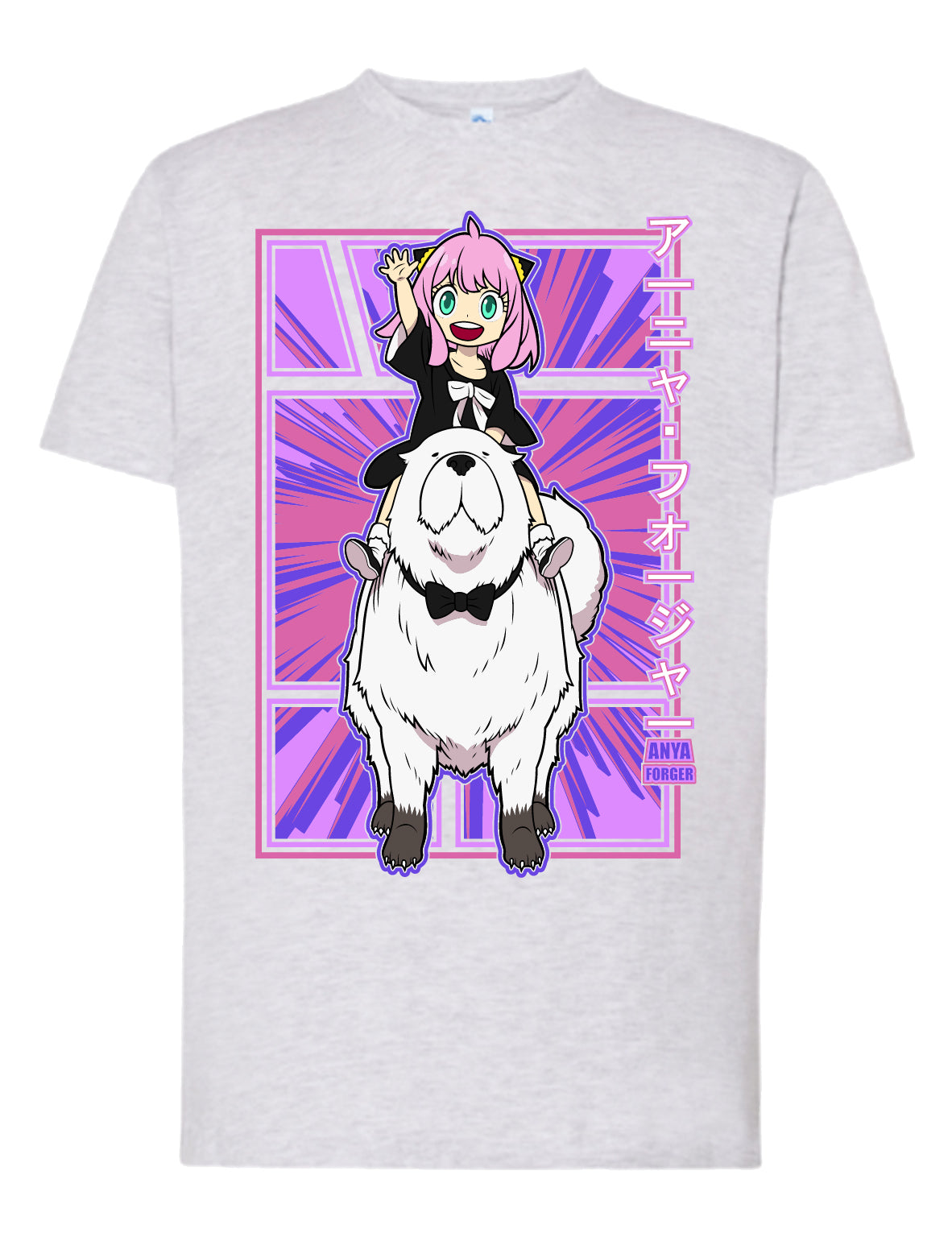 Camiseta Anya & Bond Rosa – Spy x Family | FrikiCanarias