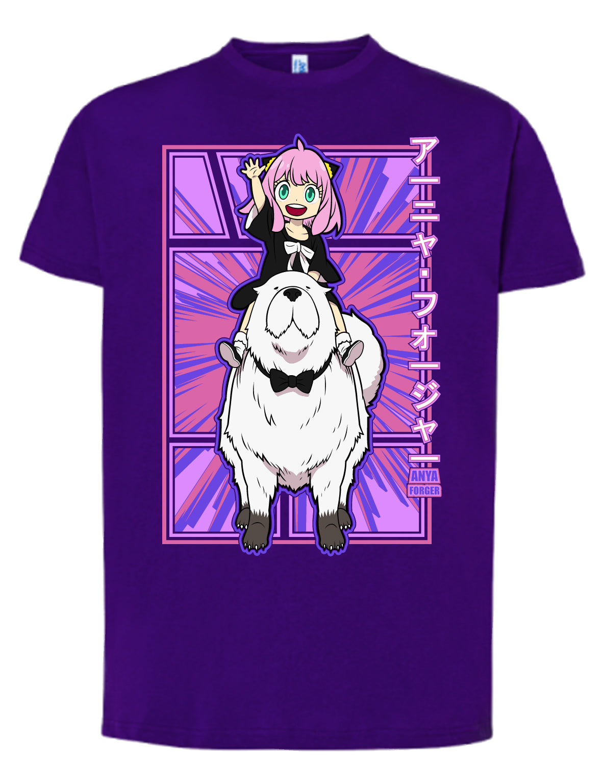 Camiseta Anya & Bond Rosa – Spy x Family | FrikiCanarias