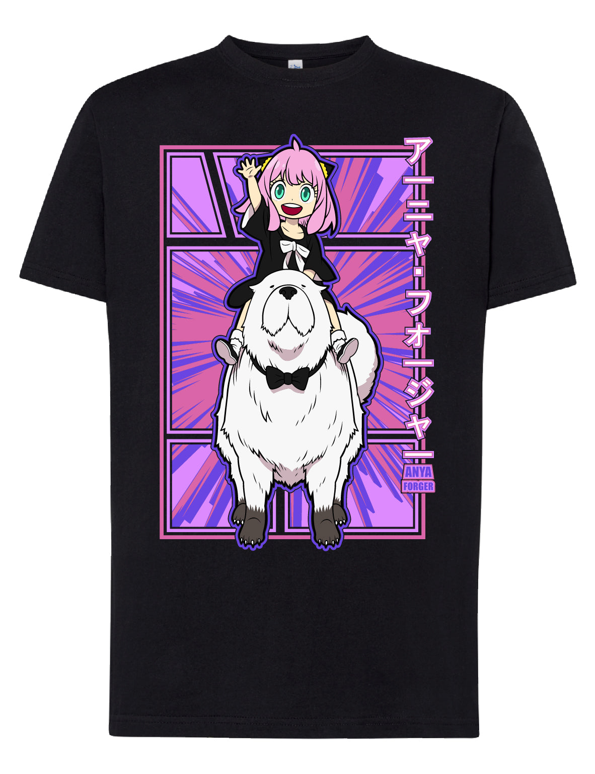 Camiseta Anya & Bond Rosa – Spy x Family | FrikiCanarias