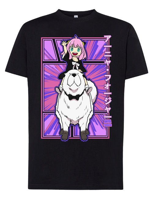 Camiseta Anya & Bond Rosa – Spy x Family | FrikiCanarias