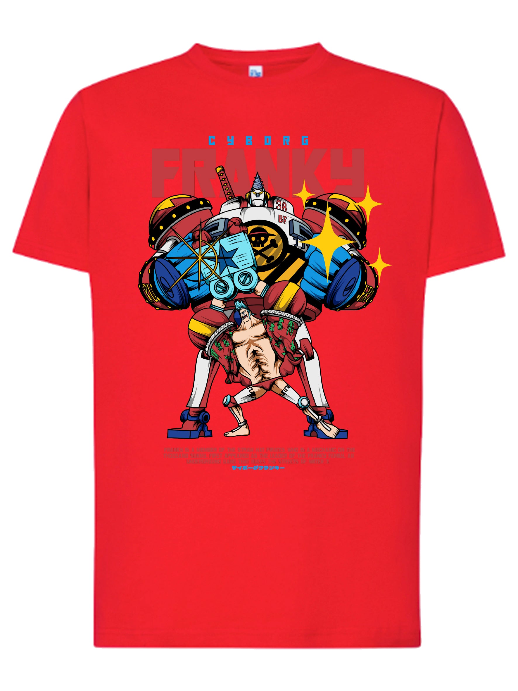 Camiseta Cyborg Franky – Diseño anime mecánico | FrikiCanarias