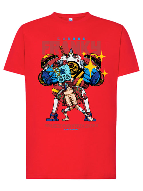 Camiseta Cyborg Franky – Diseño anime mecánico | FrikiCanarias