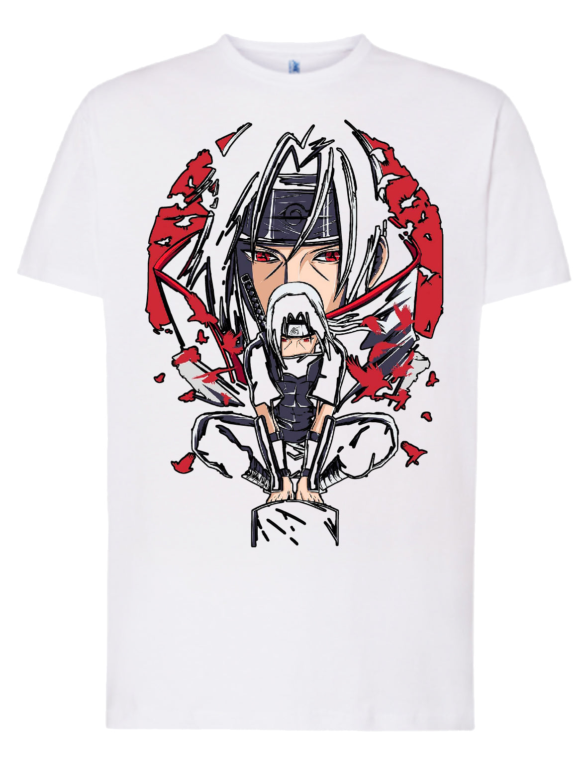 Camiseta Itachi Uchiha – Estilo Sharingan | FrikiCanarias