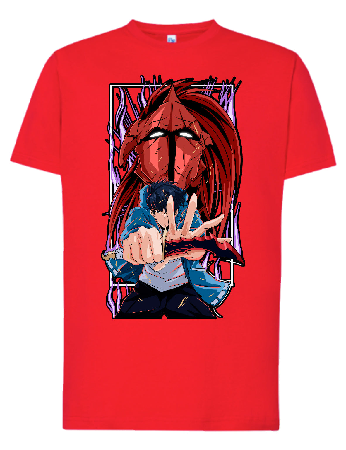 Camiseta Sung Jin-Woo & Igris – Solo Leveling | Shadow Power | FrikiCanarias