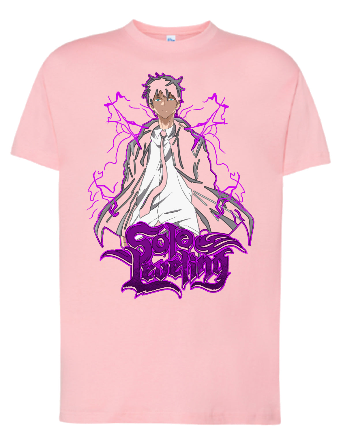 Camiseta Sung Jin-Woo “Purple Lightning” – Solo Leveling | FrikiCanarias