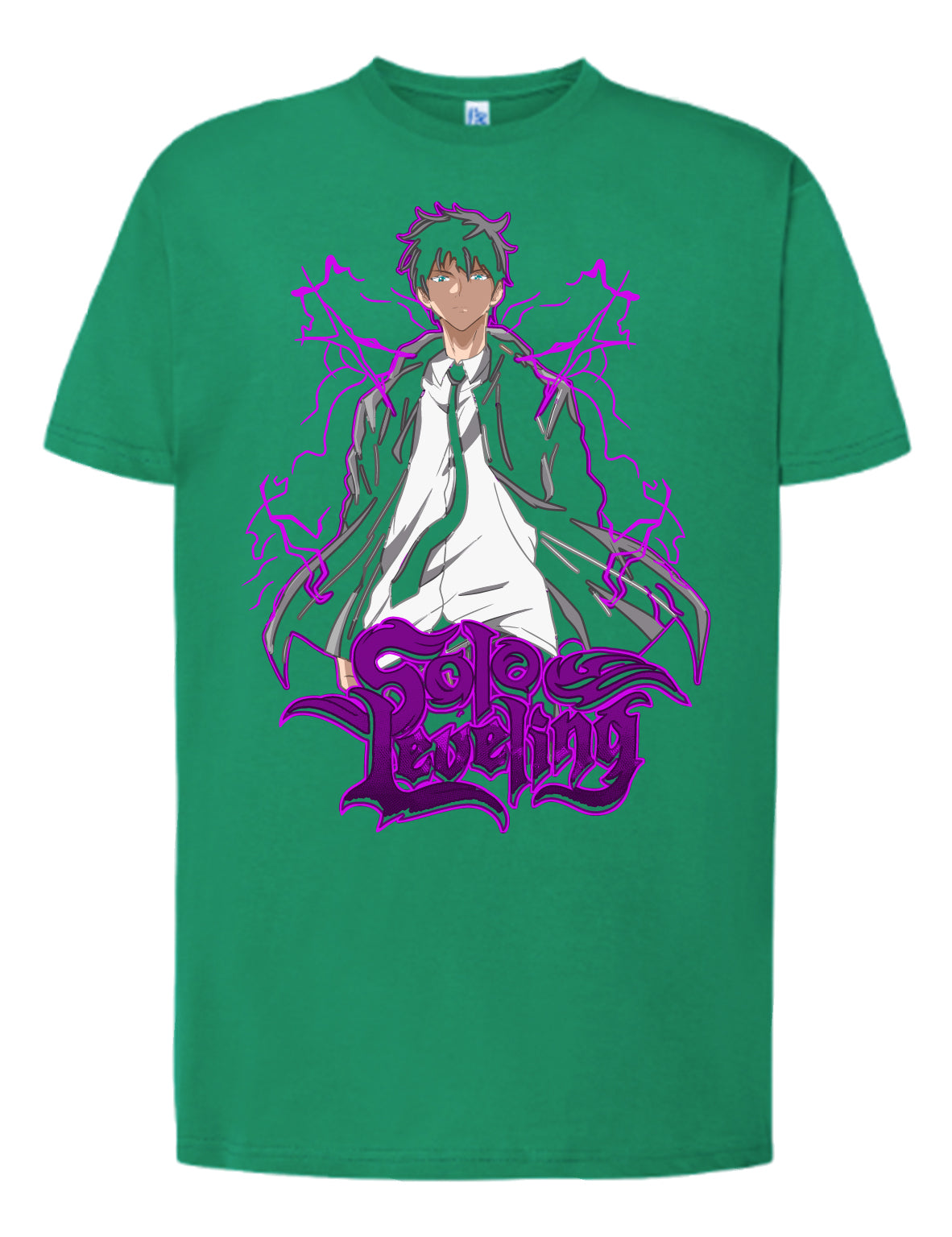 Camiseta Sung Jin-Woo “Purple Lightning” – Solo Leveling | FrikiCanarias
