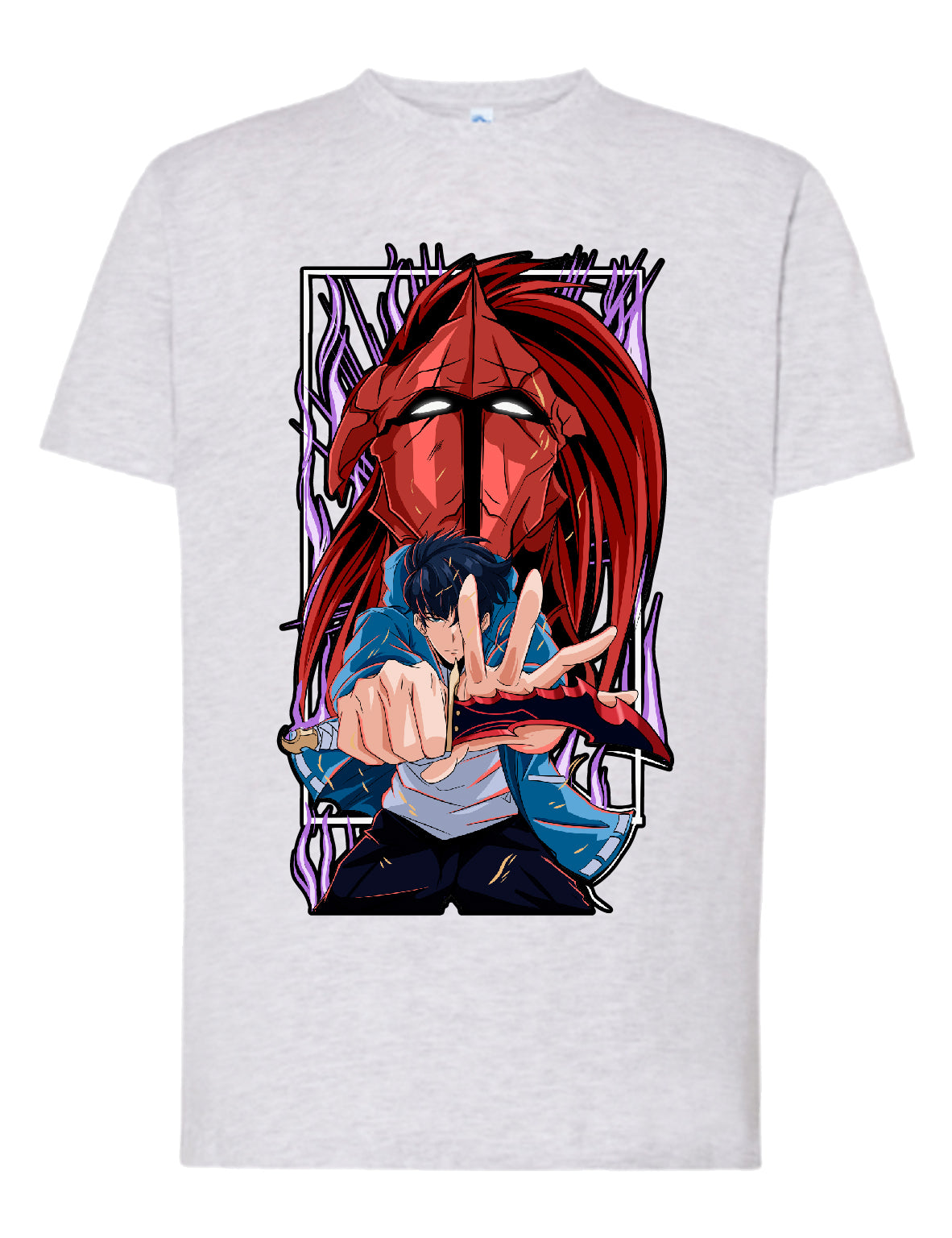 Camiseta Sung Jin-Woo & Igris – Solo Leveling | Shadow Power | FrikiCanarias