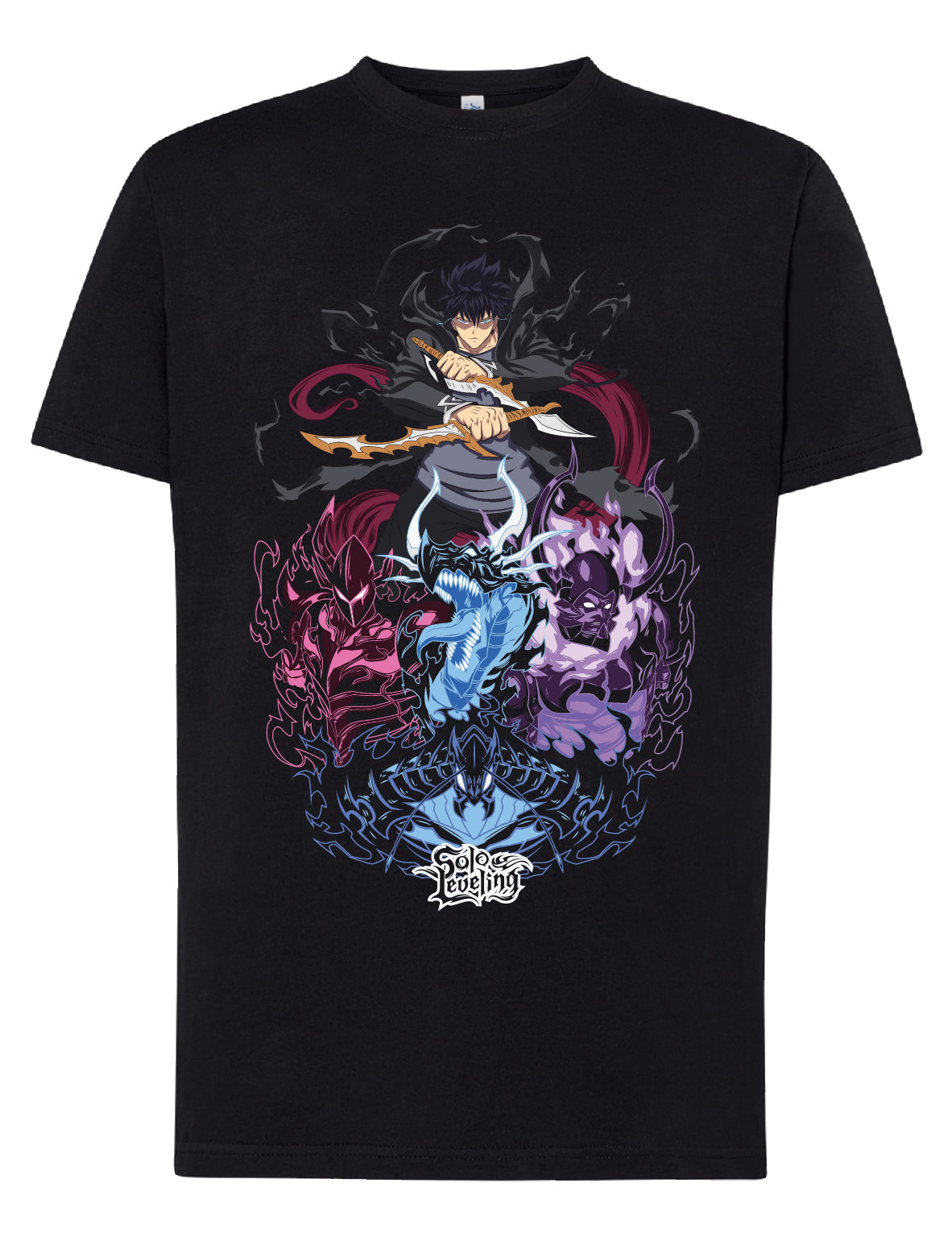 Camiseta Sung Jin-Woo “Shadow Army” – Solo Leveling | FrikiCanarias