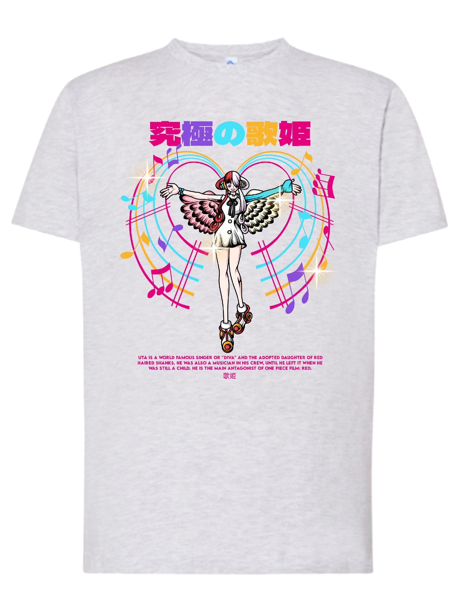 Camiseta Uta – Diseño anime musical | FrikiCanarias