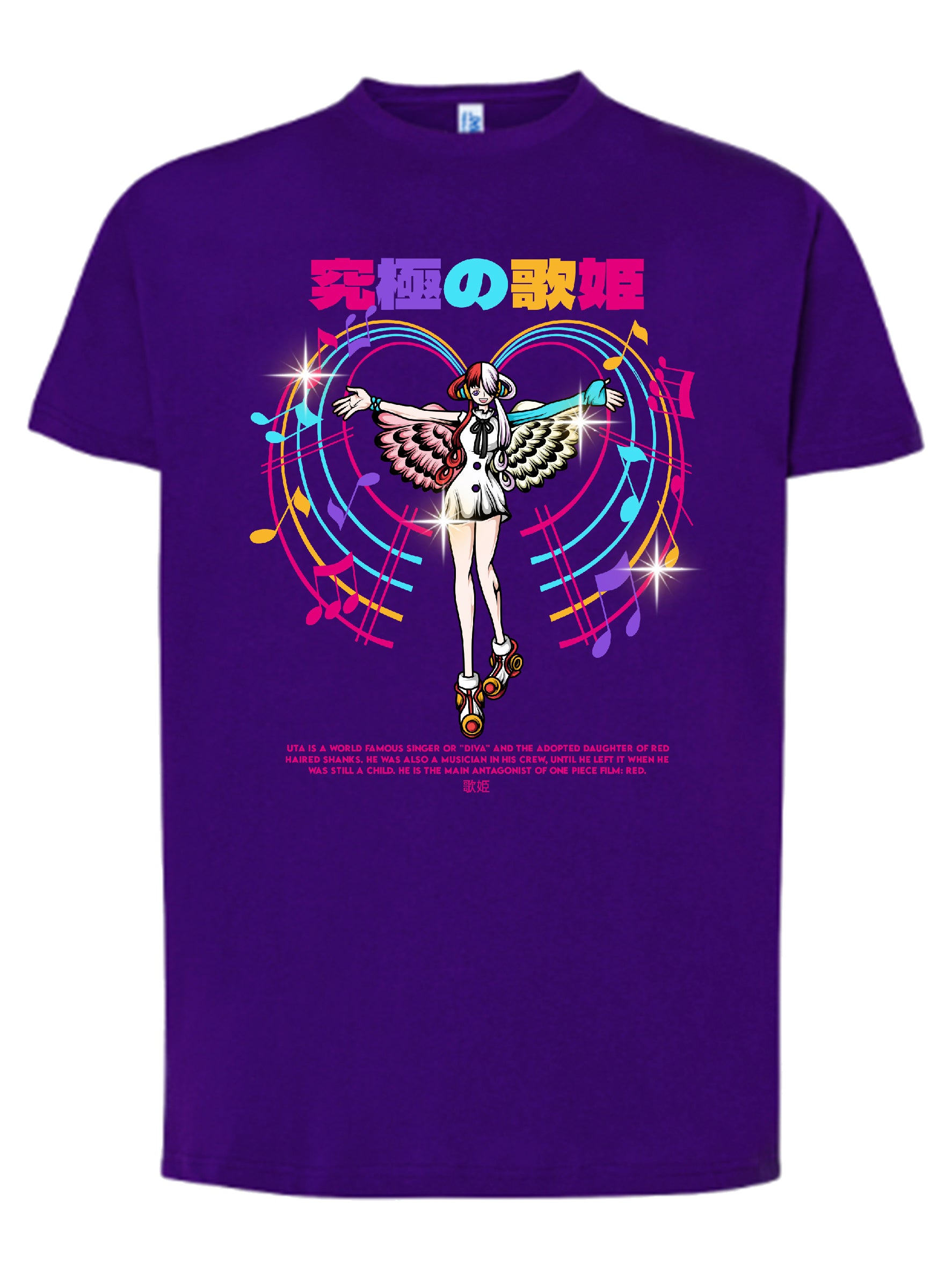 Camiseta Uta – Diseño anime musical | FrikiCanarias