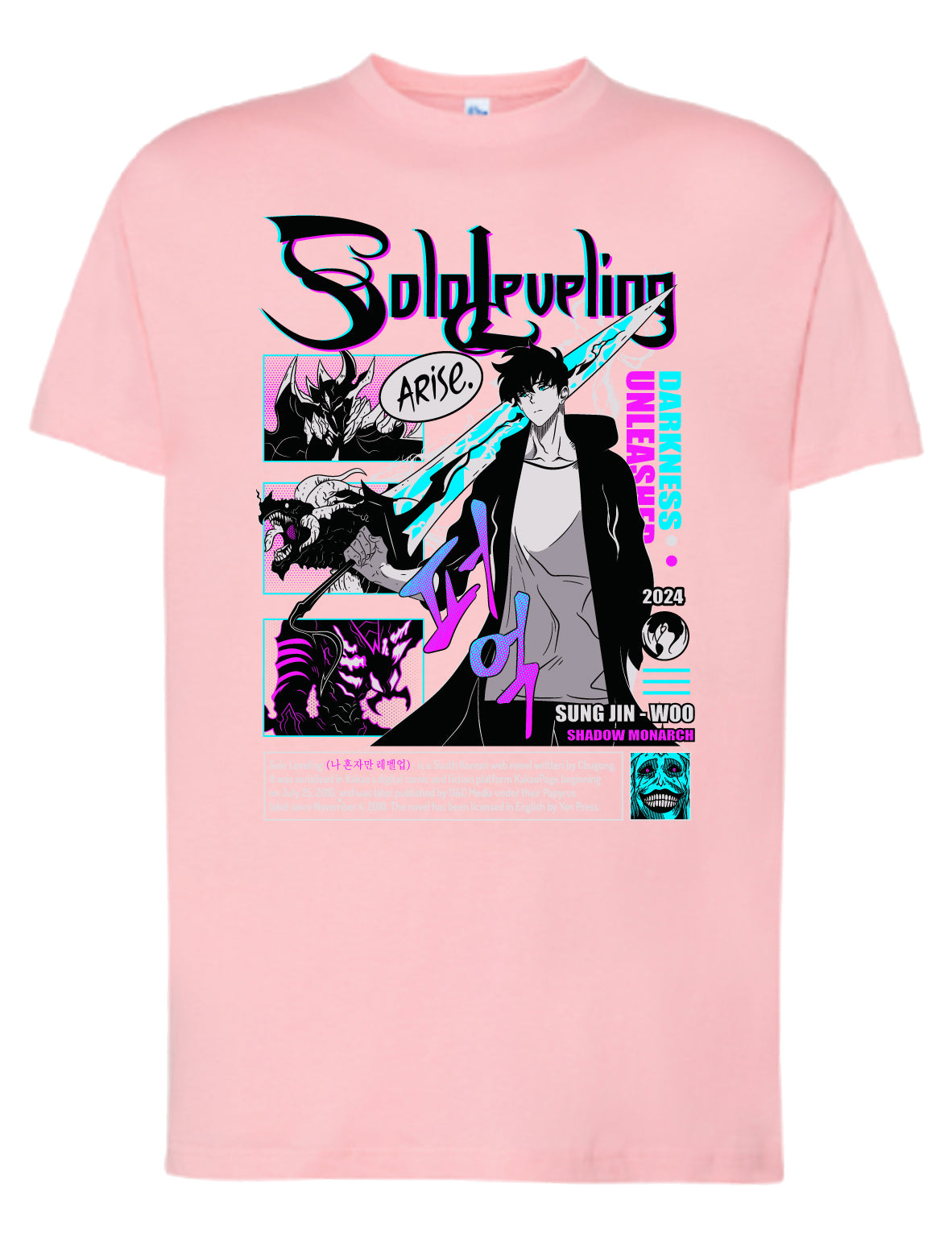 Camiseta Sung Jin-Woo – Solo Leveling “Shadow Monarch” | FrikiCanarias